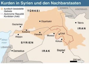 Kurden in Syrien und den Nachbarstaaten (Aktualisierung, 8.10.14) (ai-eps)
