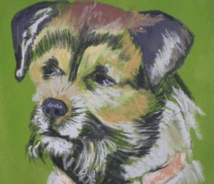 So hat Kieron den Hund "Kipper" gemalt. (Bild: dpa)