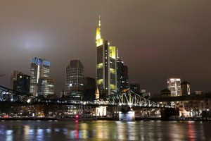 Die meisten Wolkenkratzer in Deutschland stehen in der Stadt Frankfurt am Main in Hessen. (Foto: dpa)